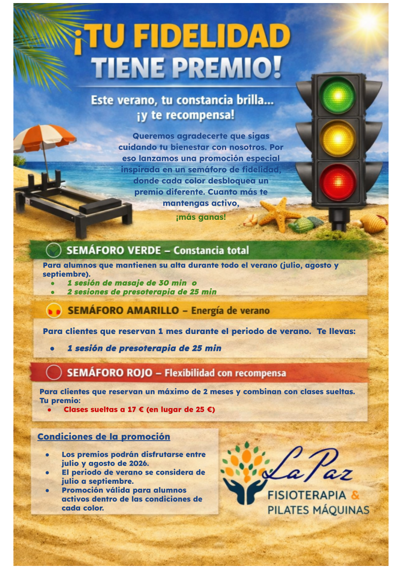 Pilates promoción Verano 2026